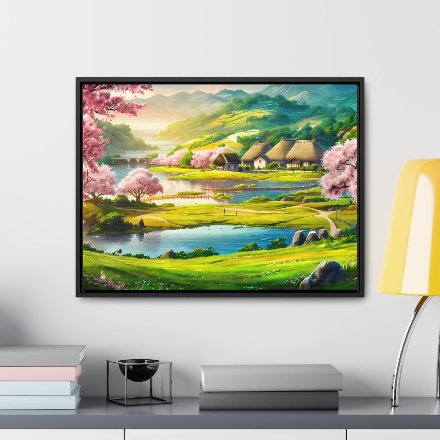 Serenity in Spring Meadows - Gallery Canvas Wraps, Horizontal Frame