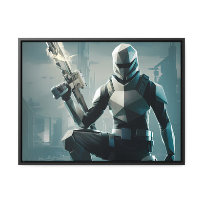 Guardian of the Futuristic Citadel - Gallery Canvas Wraps, Horizontal Frame