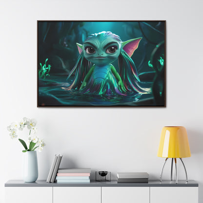 Guardian of the Enchanted Lagoon - Gallery Canvas Wraps, Horizontal Frame