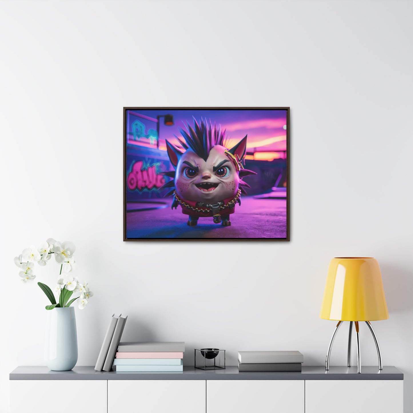 Punk Paws Unleashed - Gallery Canvas Wraps, Horizontal Frame