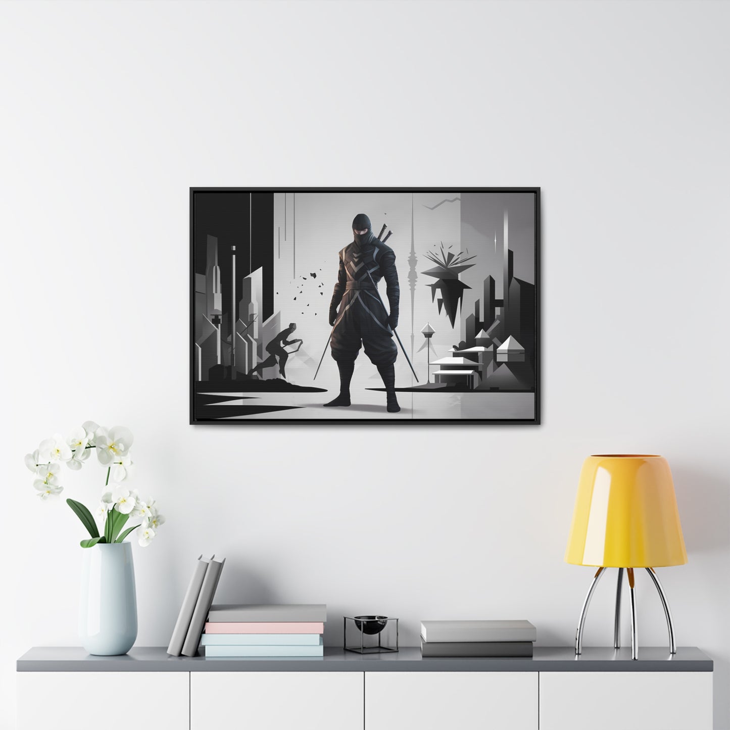 Shadowblade: The Silent Protector - Gallery Canvas Wraps, Horizontal Frame