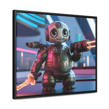 Galactic Guardian Bot - Gallery Canvas Wraps, Horizontal Frame