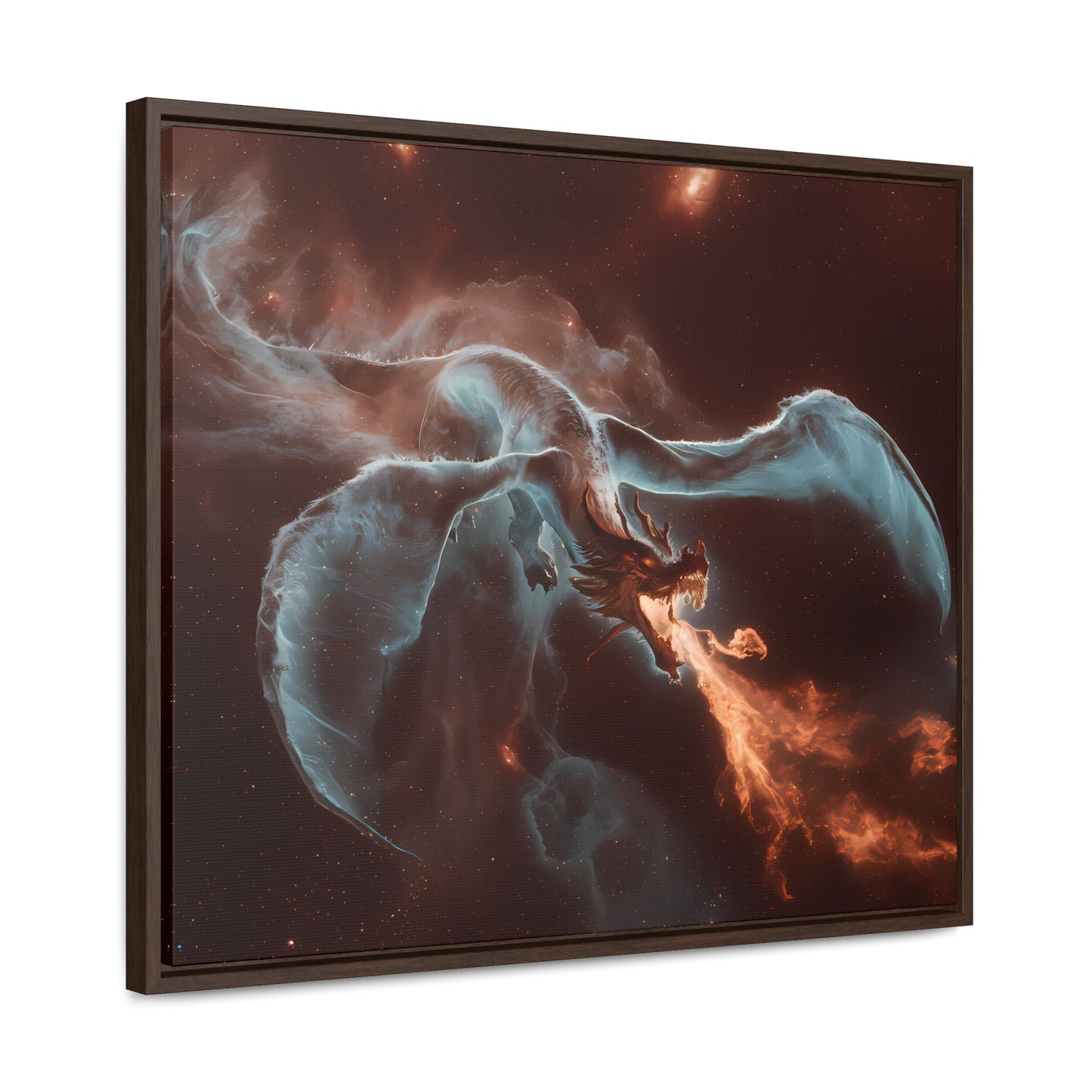 Celestial Inferno Dragon - Gallery Canvas Wraps, Horizontal Frame