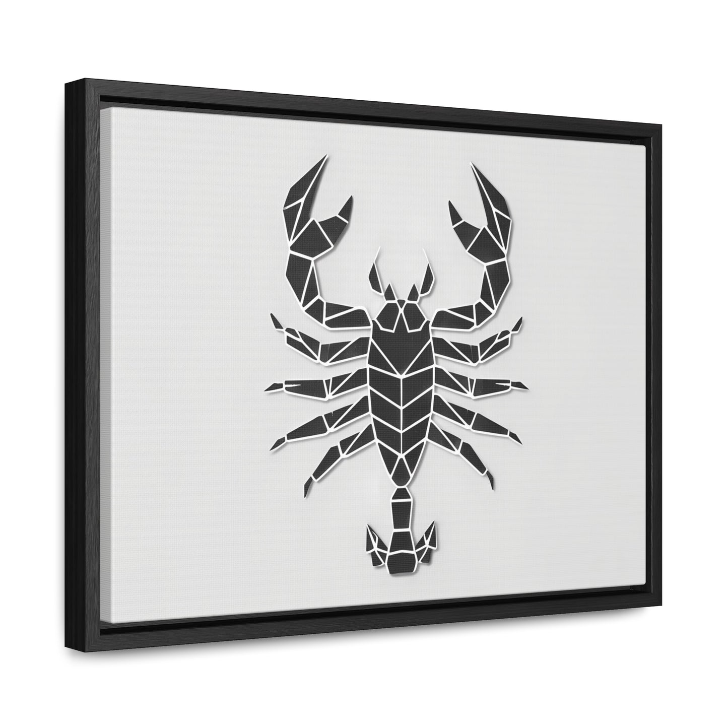 Geometric Scorpion Icon - Gallery Canvas Wraps, Horizontal Frame