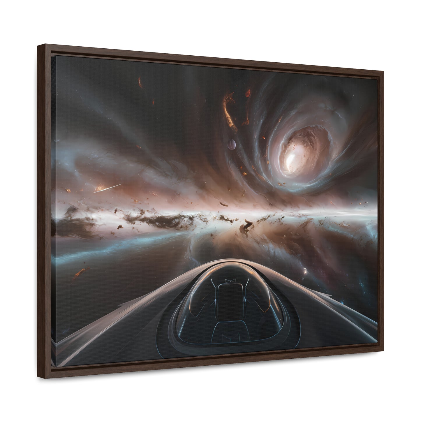 Journey Through the Celestial Abyss - Gallery Canvas Wraps, Horizontal Frame