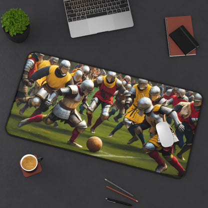 Medieval Football Frenzy - Desk Mat