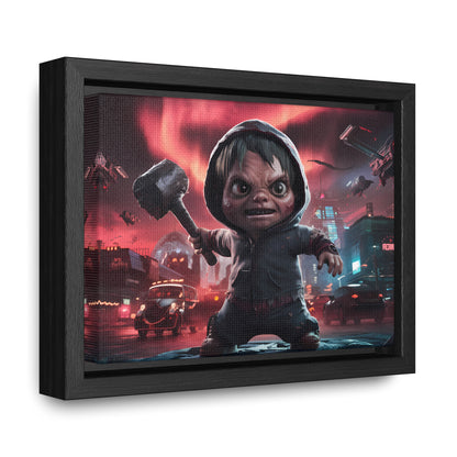 "Revenge of the Tiny Titan" - Gallery Canvas Wraps, Horizontal Frame