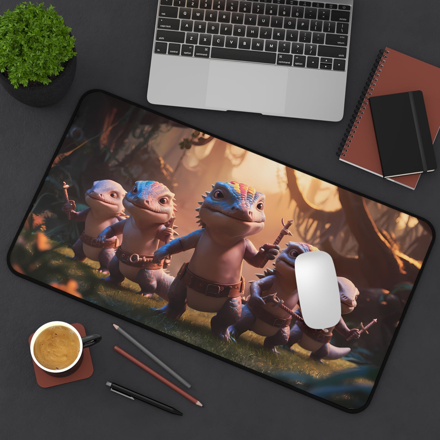 Guardians of the Enchanted Forest - Desk Mat