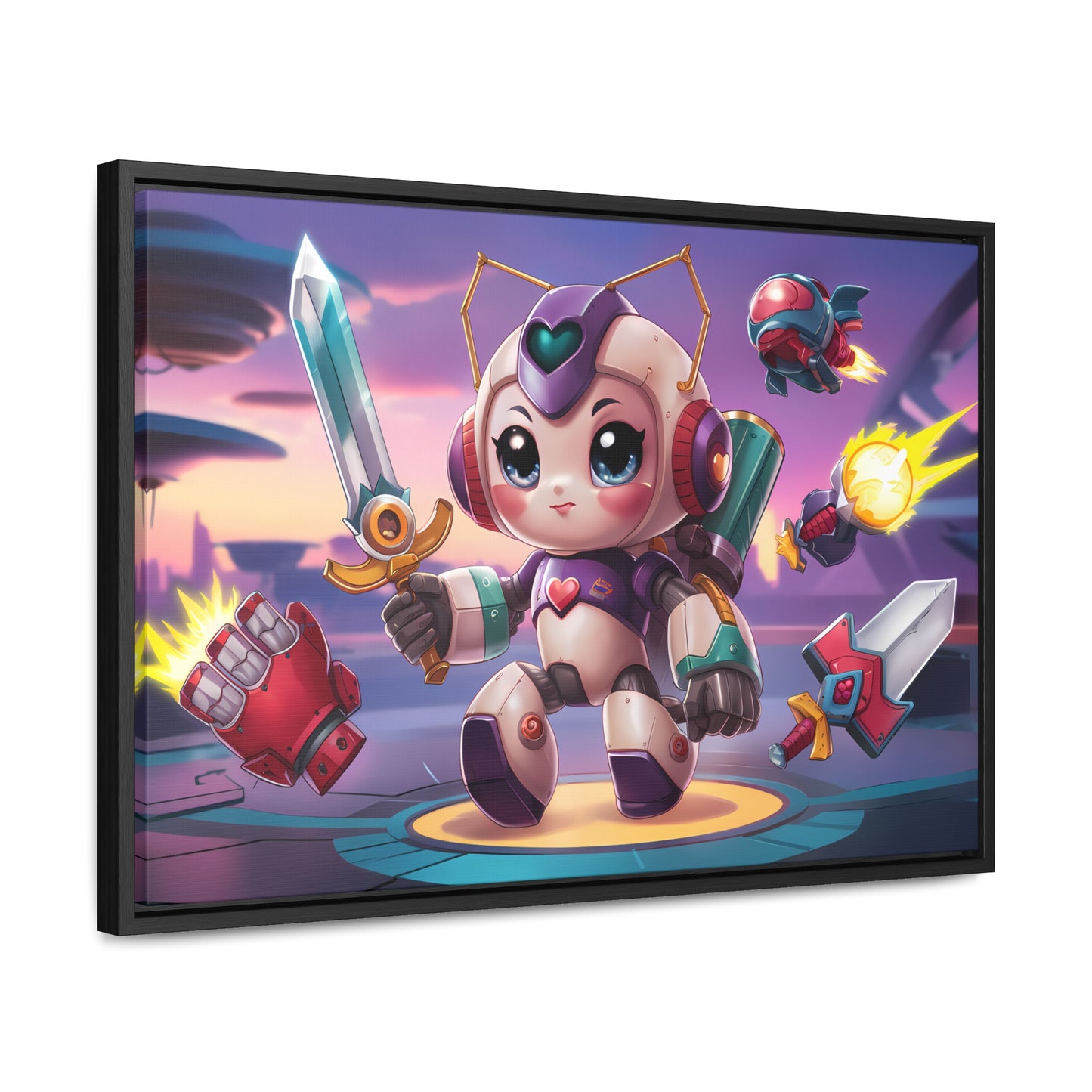 Battle Bot Hero - Gallery Canvas Wraps, Horizontal Frame