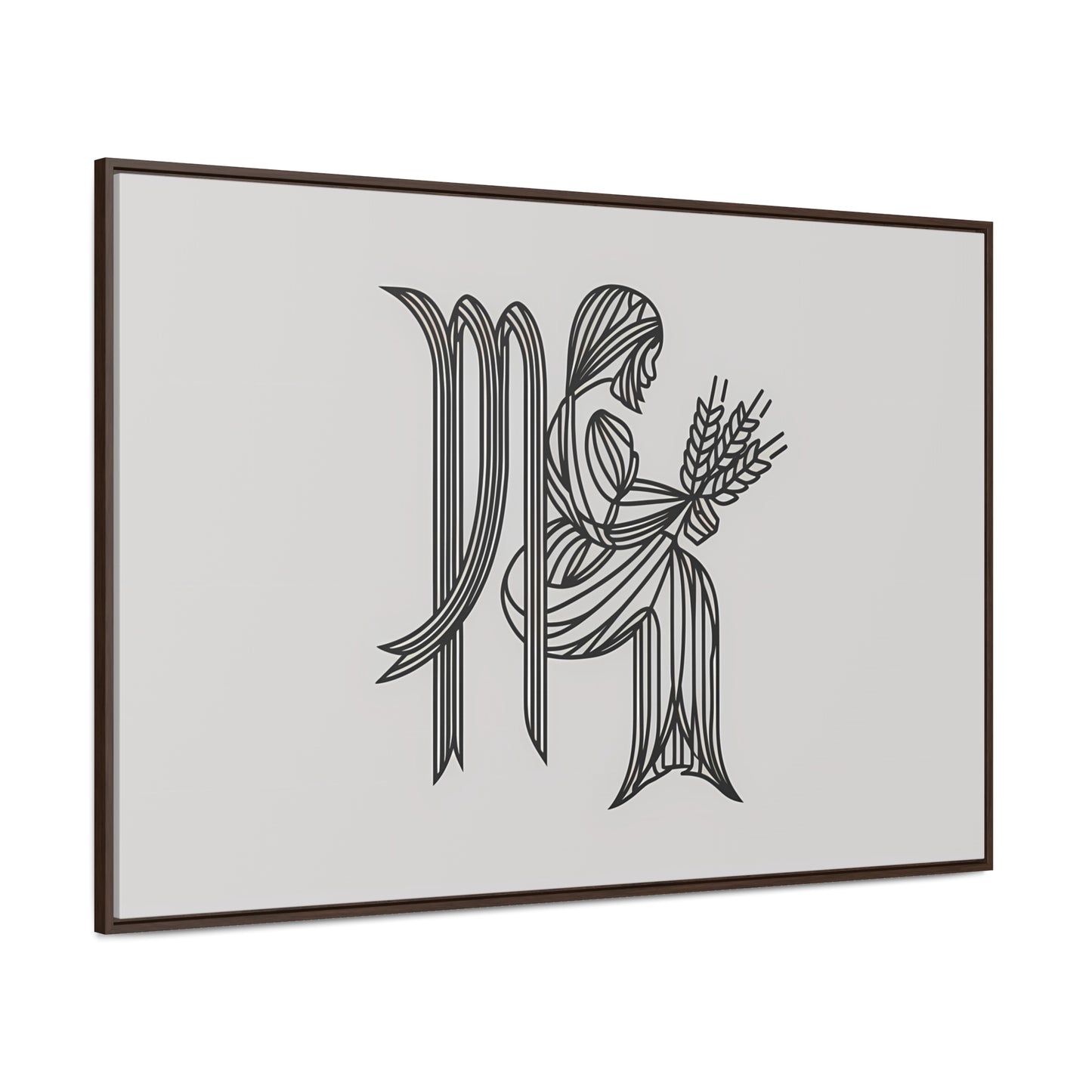 Virgo Lines - Gallery Canvas Wraps, Horizontal Frame