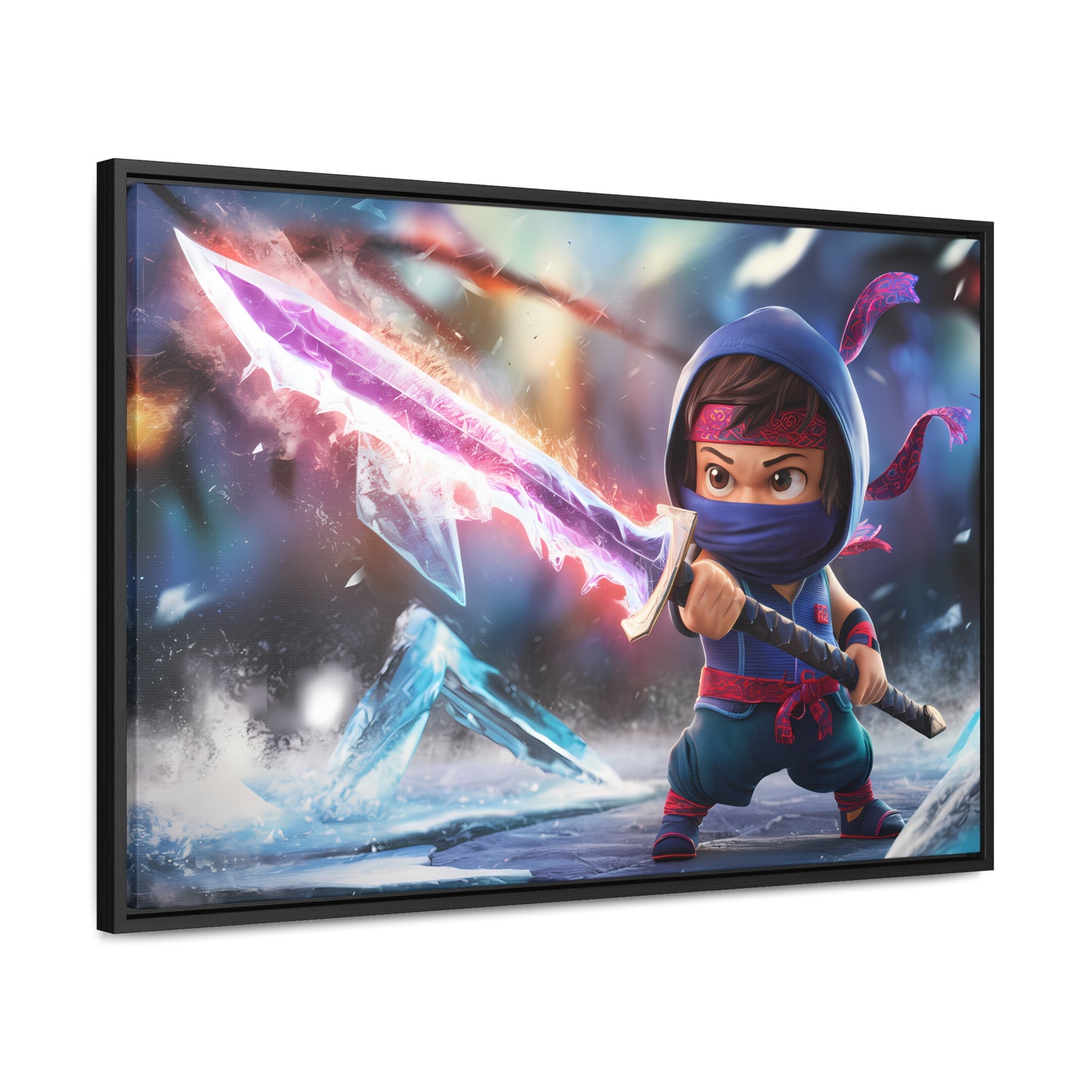 Blade of the Frozen Shadow - Gallery Canvas Wraps, Horizontal Frame