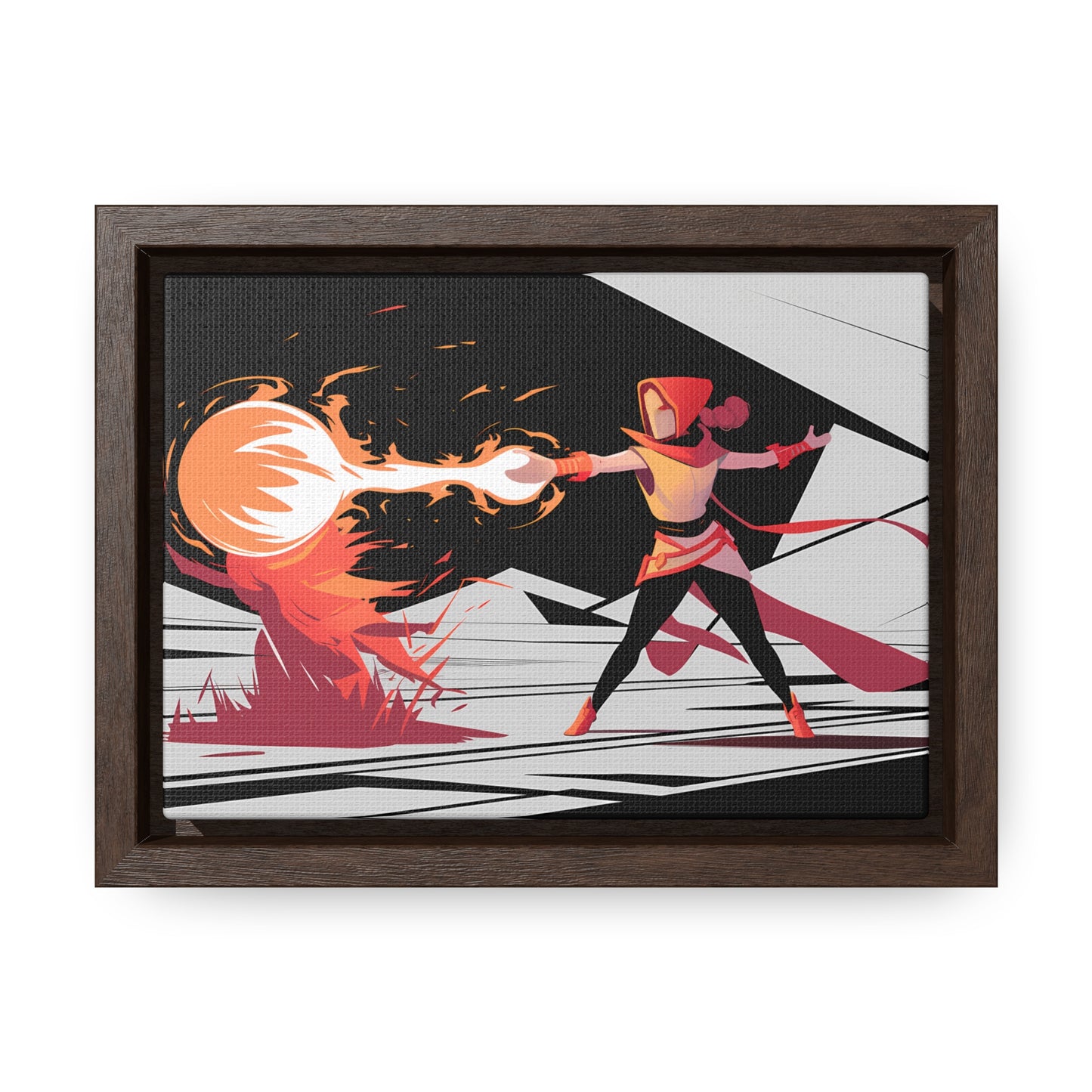 Conjuring the Firestorm - Gallery Canvas Wraps, Horizontal Frame