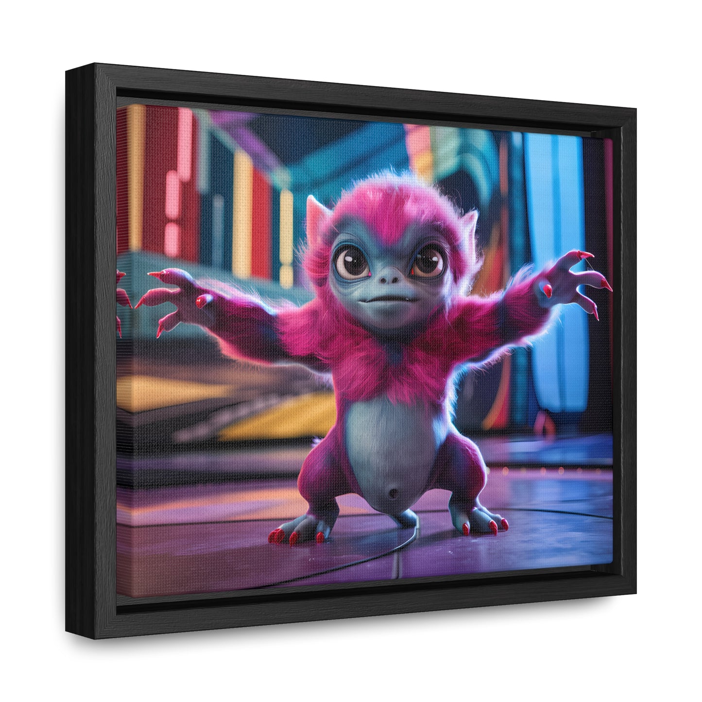 Cosmic Critter on the Dance Floor - Gallery Canvas Wraps, Horizontal Frame