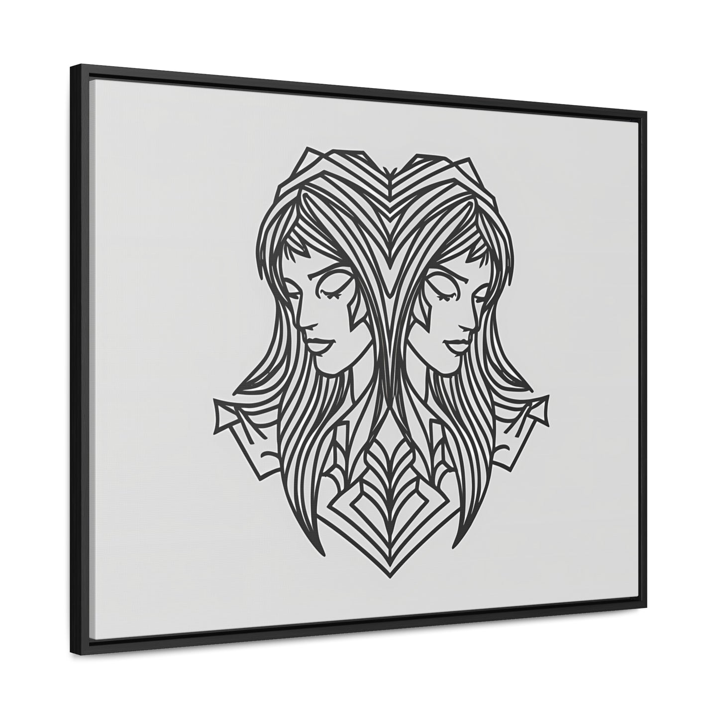 Dual Reflections - Gallery Canvas Wraps, Horizontal Frame