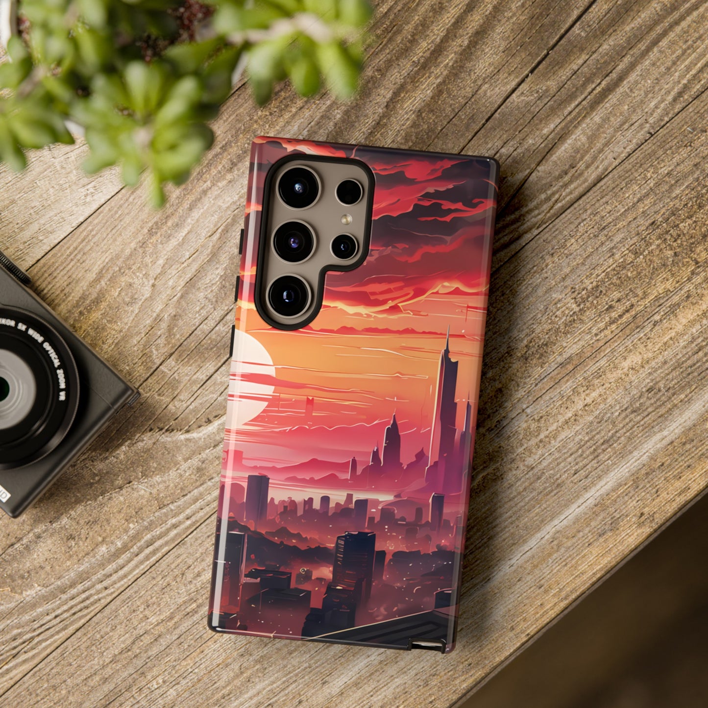 Anime City at Dawn - Smartphone Tough Cases