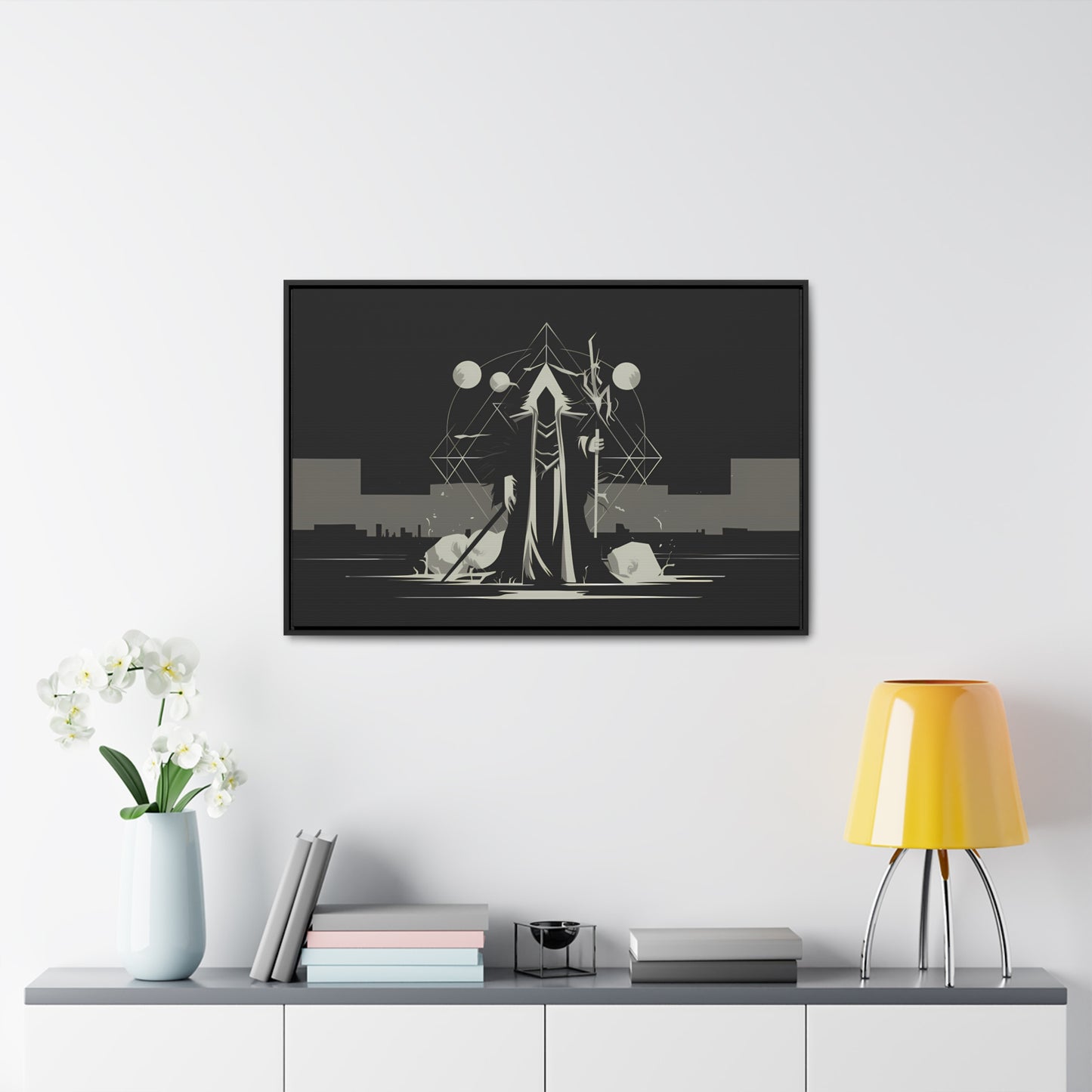 The Arcane Guardian of the Shadows - Gallery Canvas Wraps, Horizontal Frame