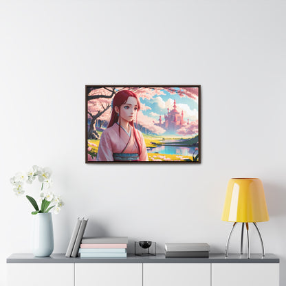 "Whispers of Spring in the Enchanted Realm" - Gallery Canvas Wraps, Horizontal Frame