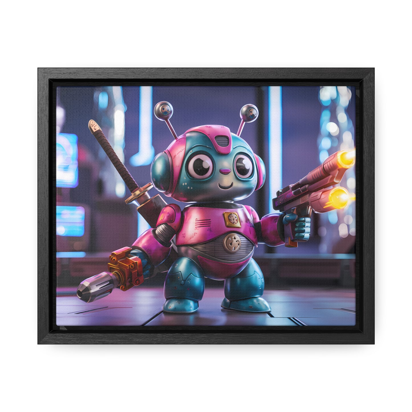 Robo-Samurai Defender - Gallery Canvas Wraps, Horizontal Frame