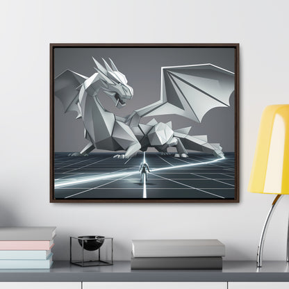 Confrontation in the Digital Realm - Gallery Canvas Wraps, Horizontal Frame