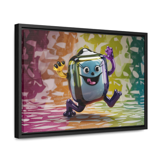 Bubbly Joy in Glass Form - Gallery Canvas Wraps, Horizontal Frame