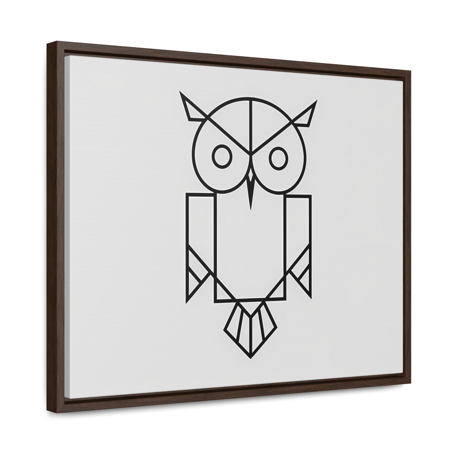 Geometric Owl - Gallery Canvas Wraps, Horizontal Frame