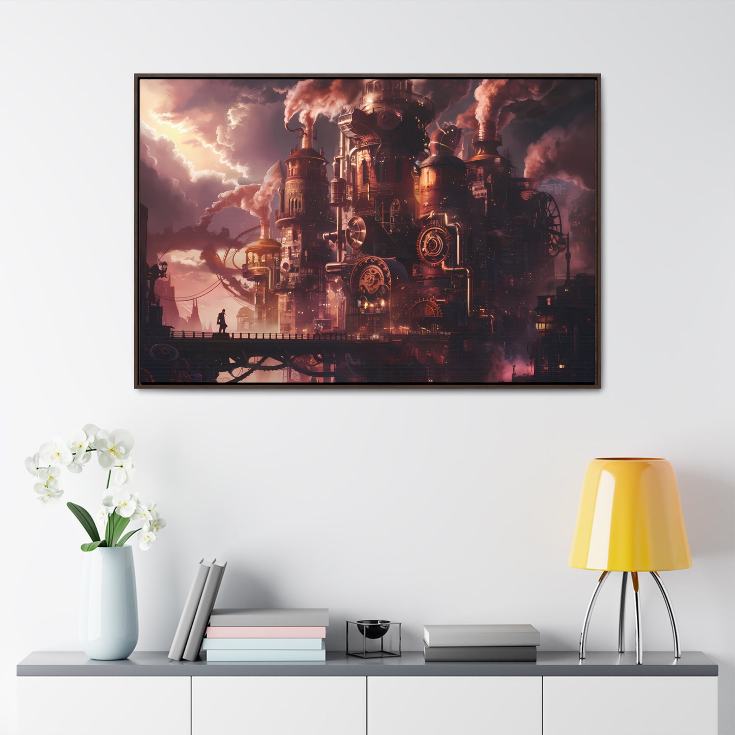 Industrial Twilight - Gallery Canvas Wraps, Horizontal Frame