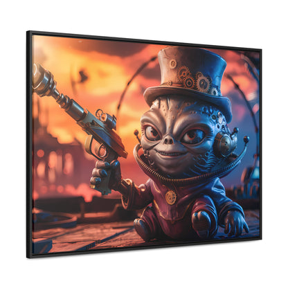 "Clockwork Gunslinger at Dusk" - Gallery Canvas Wraps, Horizontal Frame