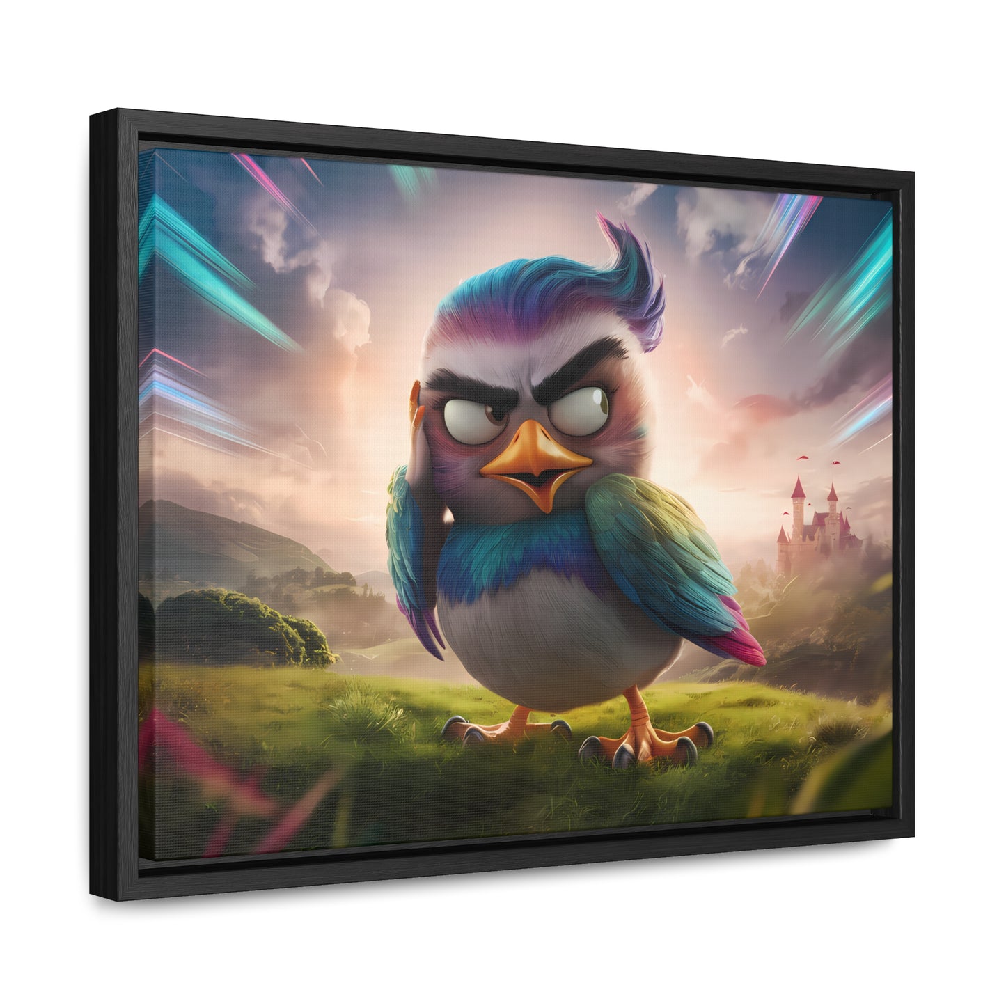 Feathered Fury: The Guardian of the Sky - Gallery Canvas Wraps, Horizontal Frame