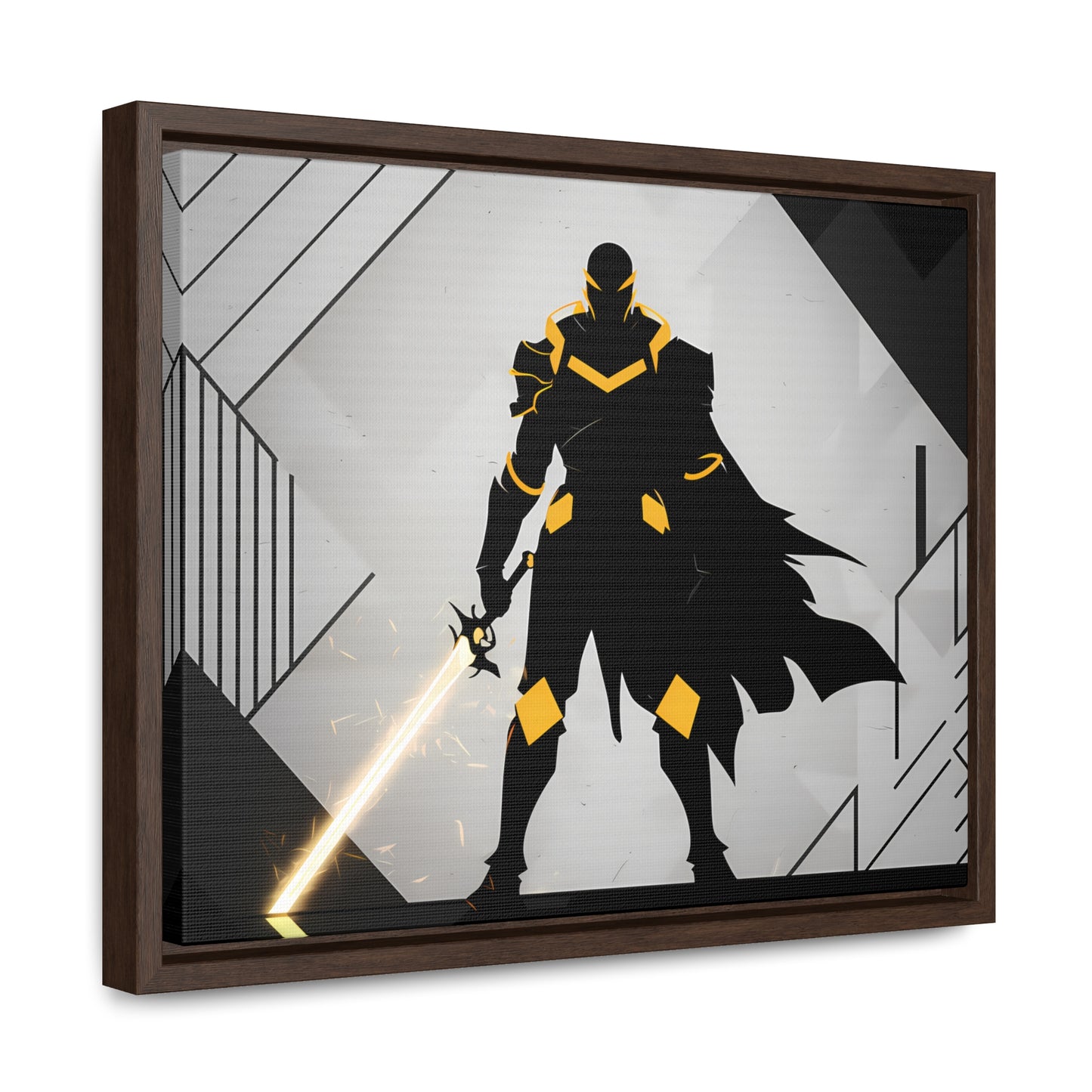 The Sentinel of Shadows - Gallery Canvas Wraps, Horizontal Frame