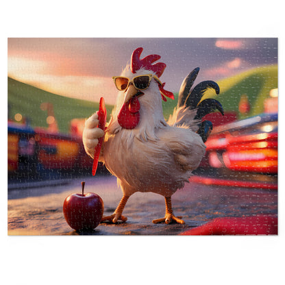 Cool Rooster's Apple Adventure - Jigsaw Puzzle (30, 110, 252, 500,1000-Piece)