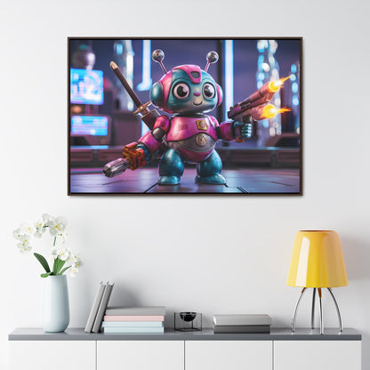 Robo-Samurai Defender - Gallery Canvas Wraps, Horizontal Frame