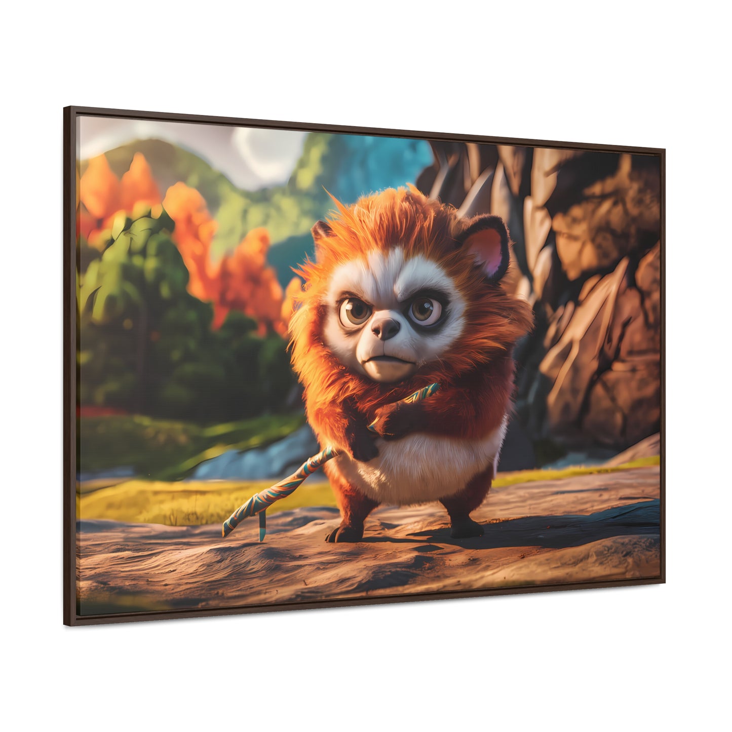 Guardian of the Enchanted Forest - Gallery Canvas Wraps, Horizontal Frame