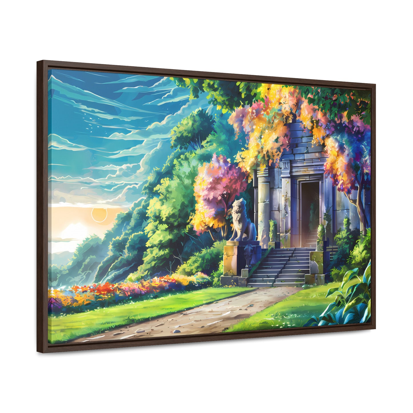 Sanctuary of the Forgotten Dawn - Gallery Canvas Wraps, Horizontal Frame