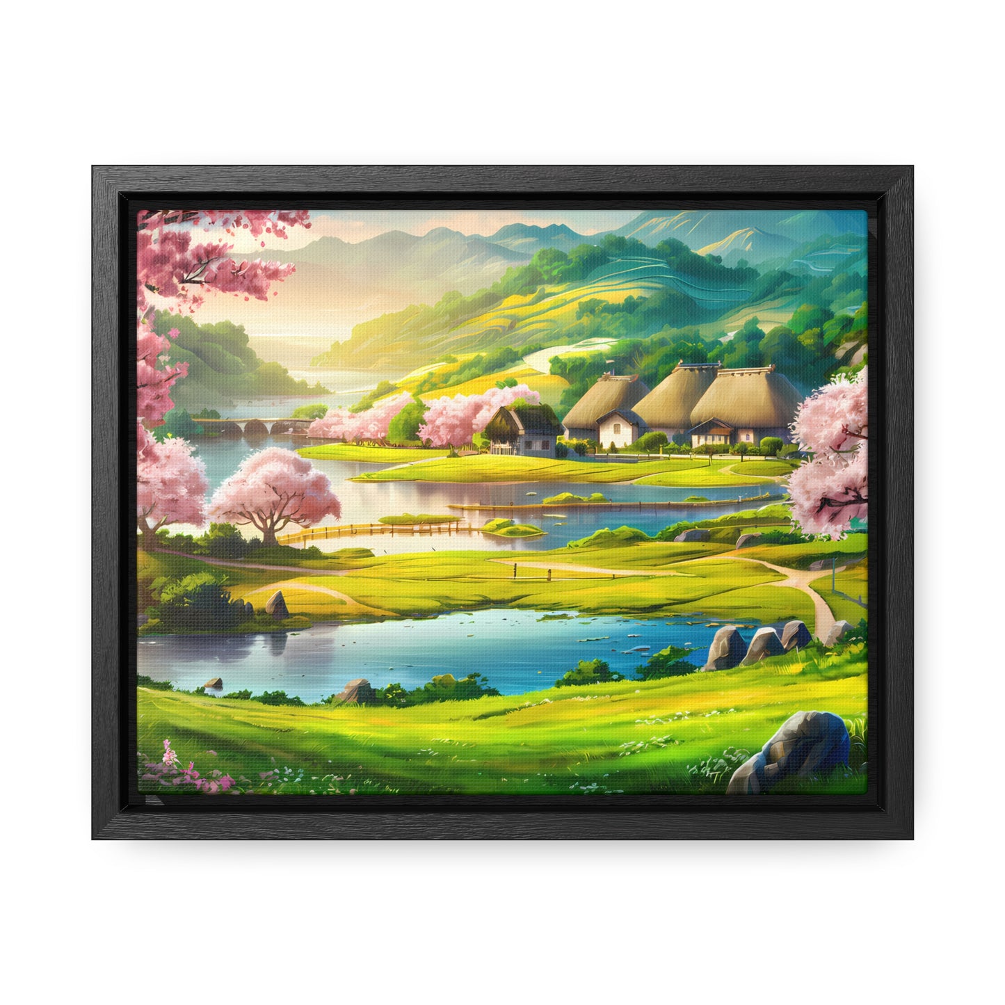 Serenity in Spring Meadows - Gallery Canvas Wraps, Horizontal Frame