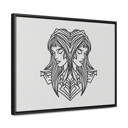 Dual Reflections - Gallery Canvas Wraps, Horizontal Frame