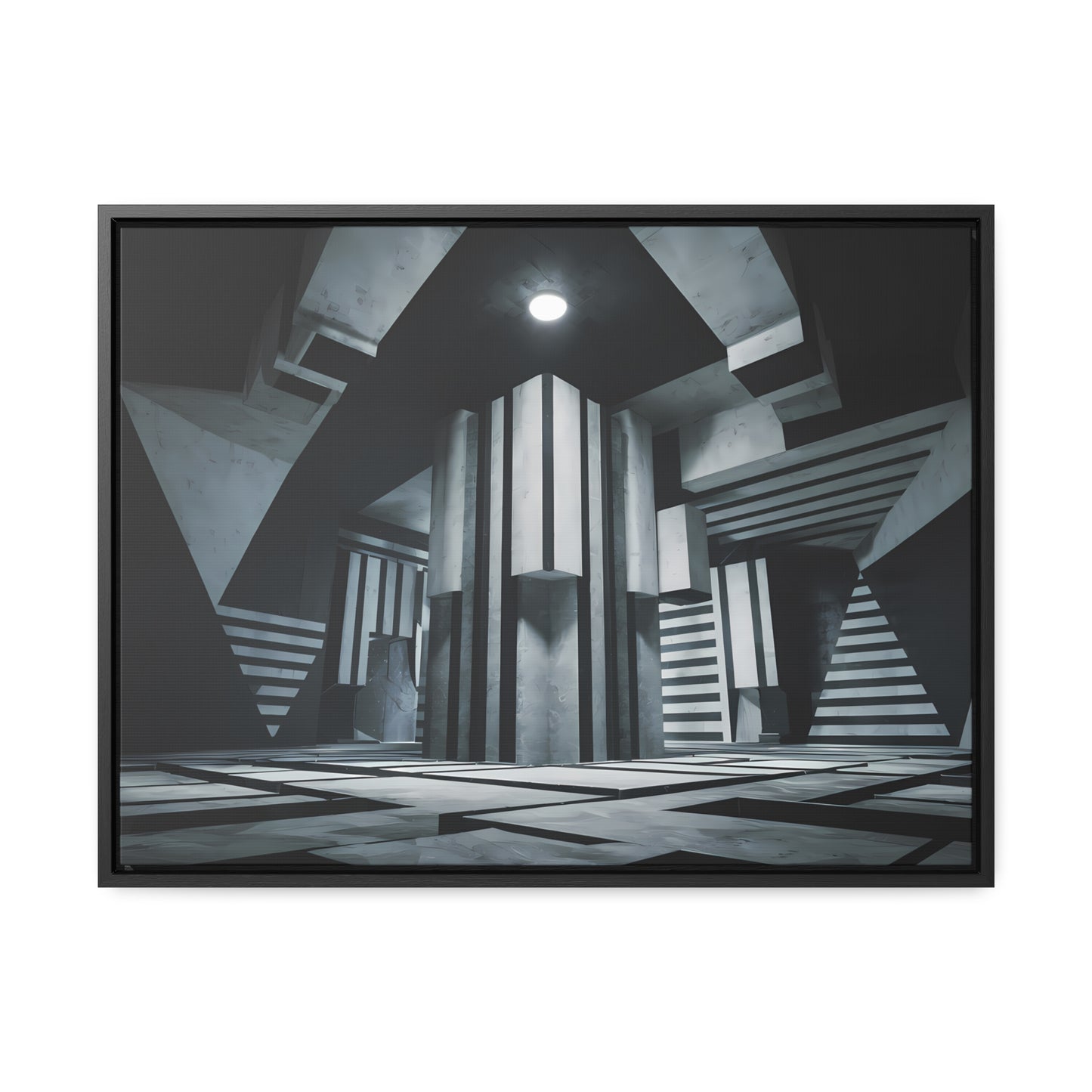 The Geometry of Shadows - Gallery Canvas Wraps, Horizontal Frame