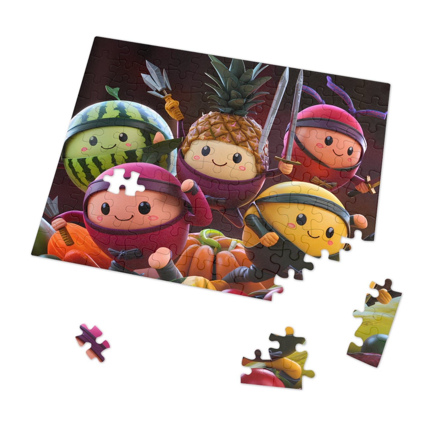 Fruity Ninja Squad - Jigsaw Puzzle (30, 110, 252, 500,1000-Piece)