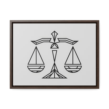 Balance of Justice - Gallery Canvas Wraps, Horizontal Frame