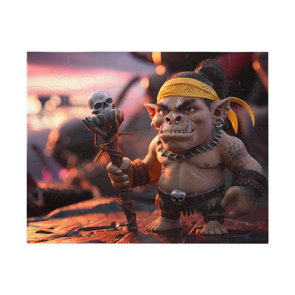 Ogre Shaman at Sunset - Jigsaw Puzzle (30, 110, 252, 500,1000-Piece)