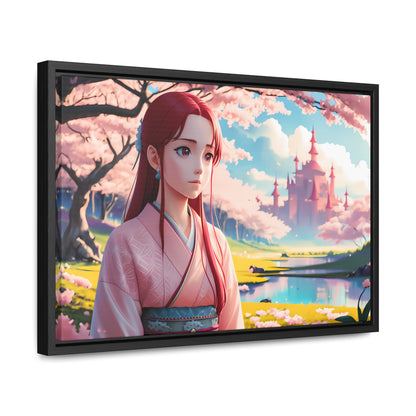 "Whispers of Spring in the Enchanted Realm" - Gallery Canvas Wraps, Horizontal Frame