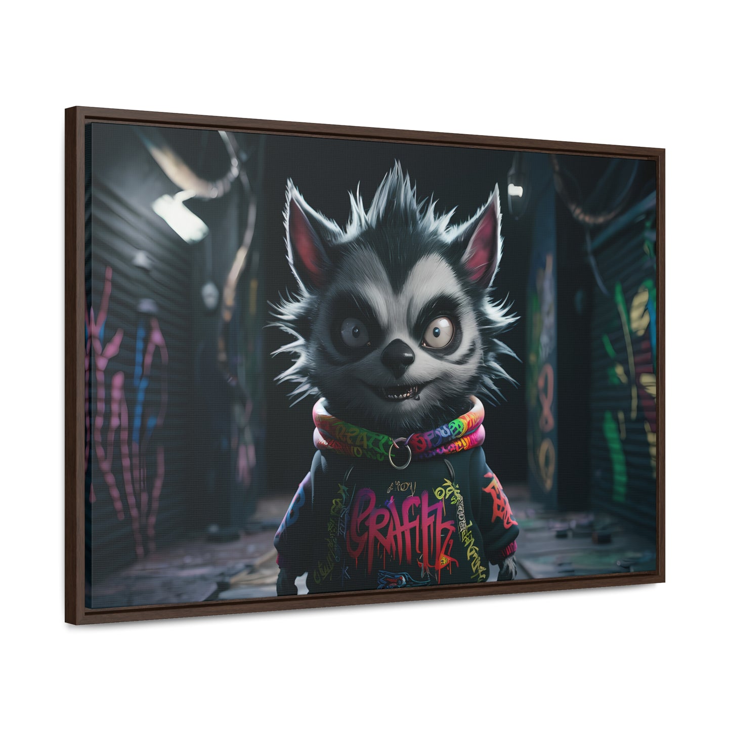 Urban Graffiti Rebel - Gallery Canvas Wraps, Horizontal Frame