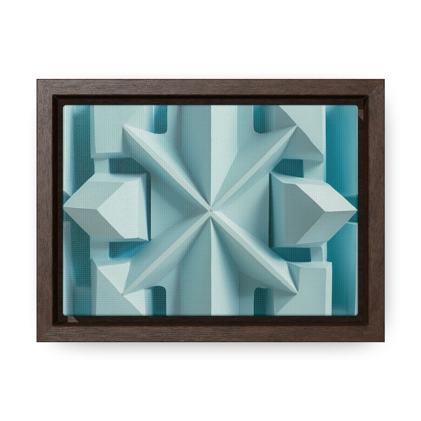 Fractal Symmetry in Ice - Gallery Canvas Wraps, Horizontal Frame