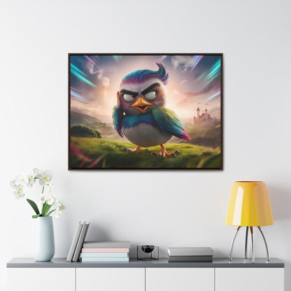 Feathered Fury: The Guardian of the Sky - Gallery Canvas Wraps, Horizontal Frame