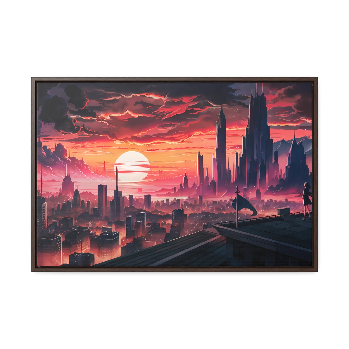 City of the Last Dawn - Gallery Canvas Wraps, Horizontal Frame