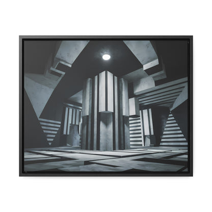 The Geometry of Shadows - Gallery Canvas Wraps, Horizontal Frame