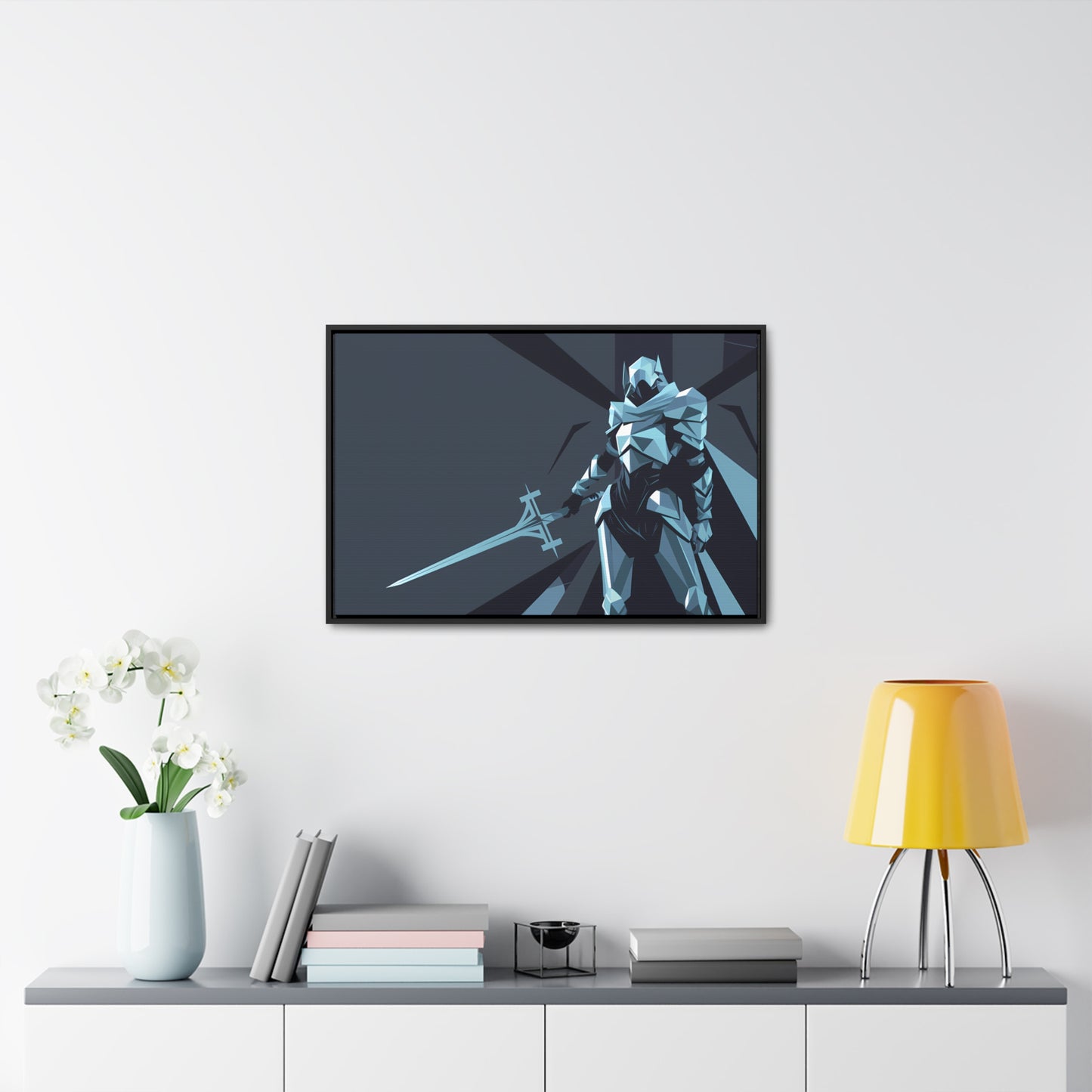 Knight of the Shattered Realm - Gallery Canvas Wraps, Horizontal Frame