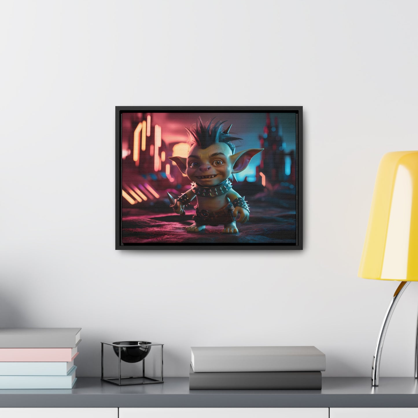 Goblin of the Neon Wastelands - Gallery Canvas Wraps, Horizontal Frame