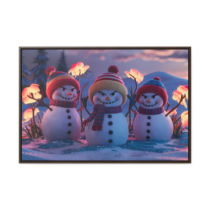 Frosty Troublemakers - Gallery Canvas Wraps, Horizontal Frame