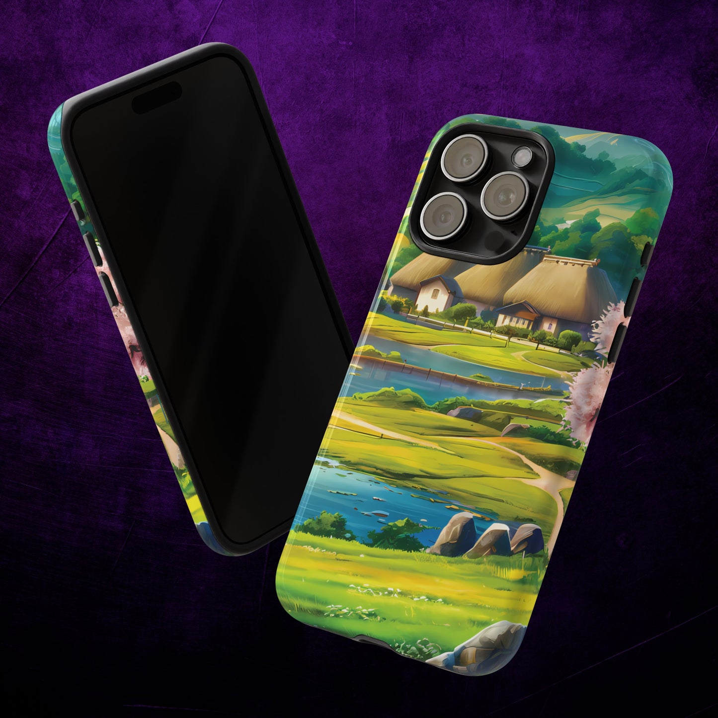 Idyllic Anime Village - Smartphone Tough Cases