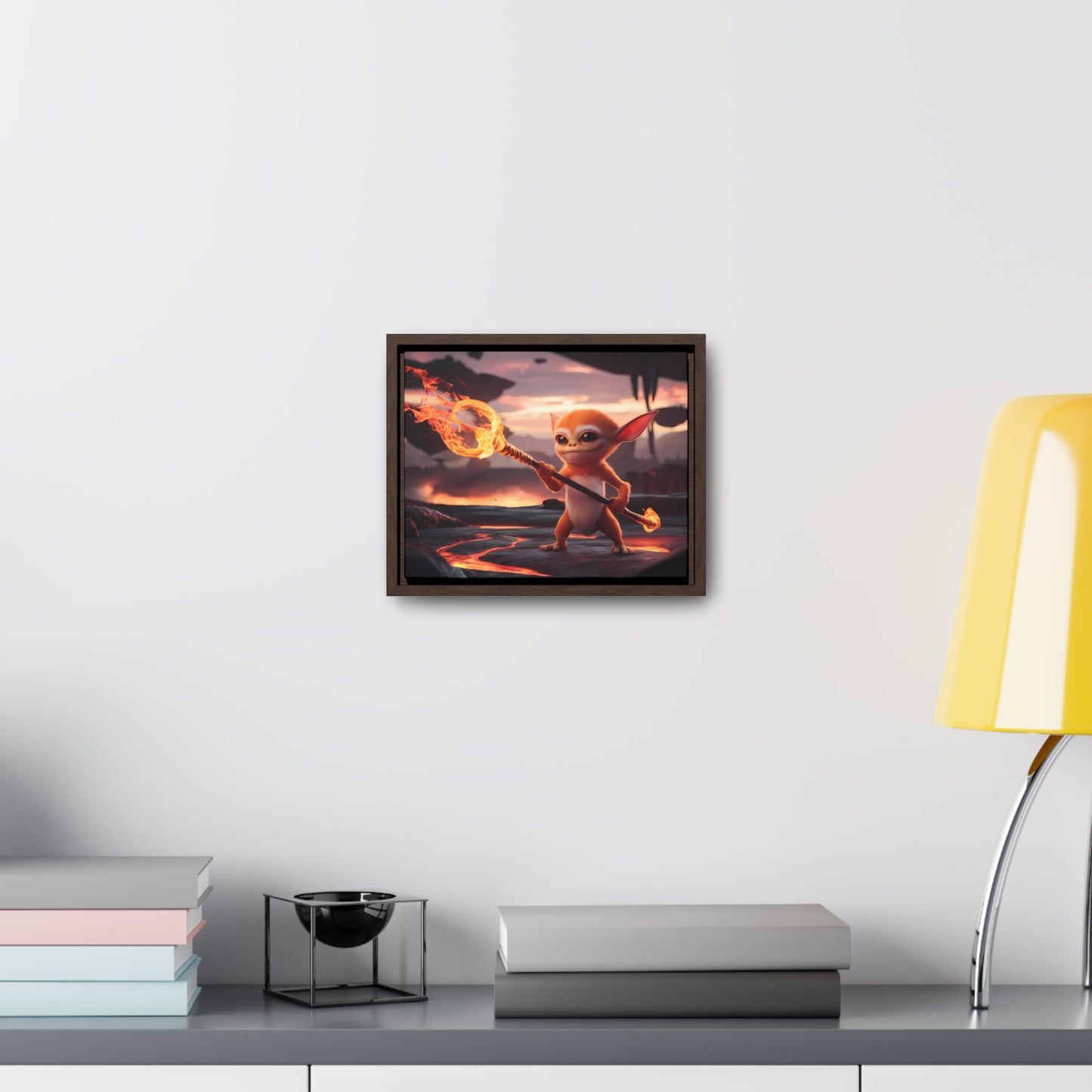 "Guardian of the Flame" - Gallery Canvas Wraps, Horizontal Frame